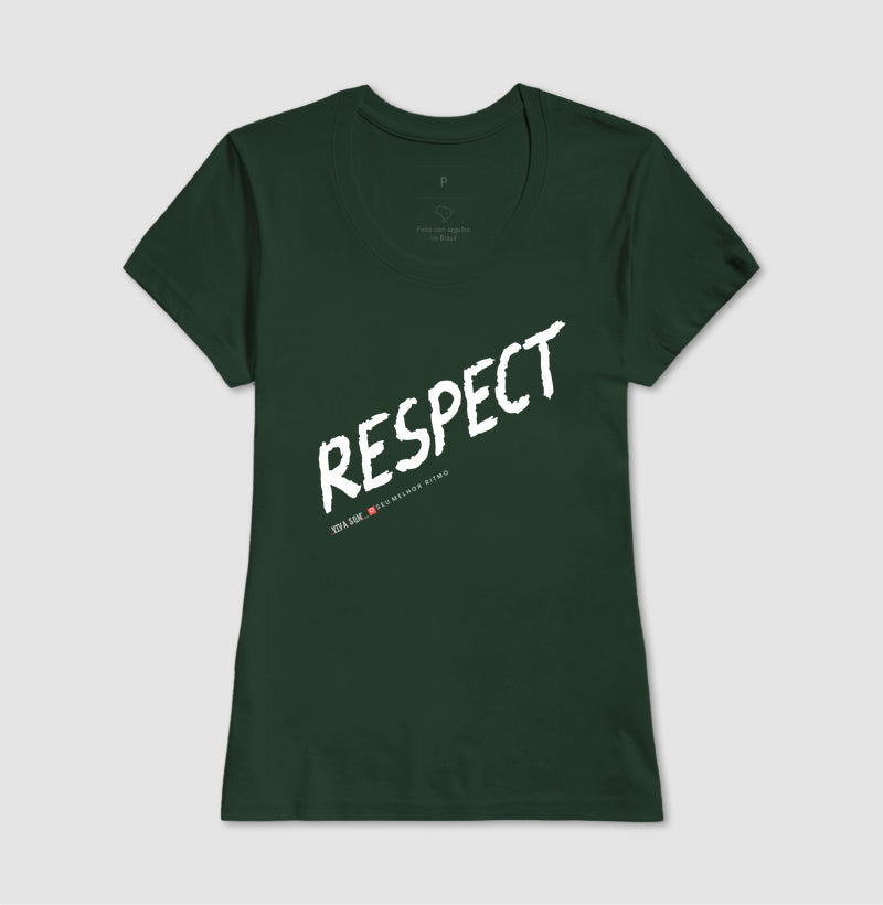 Respect Inspiração- Camiseta Masculina e Feminina Confort