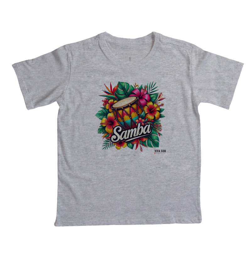 Samba com Flores - Camiseta Infantil