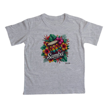 Samba com Flores - Camiseta Infantil