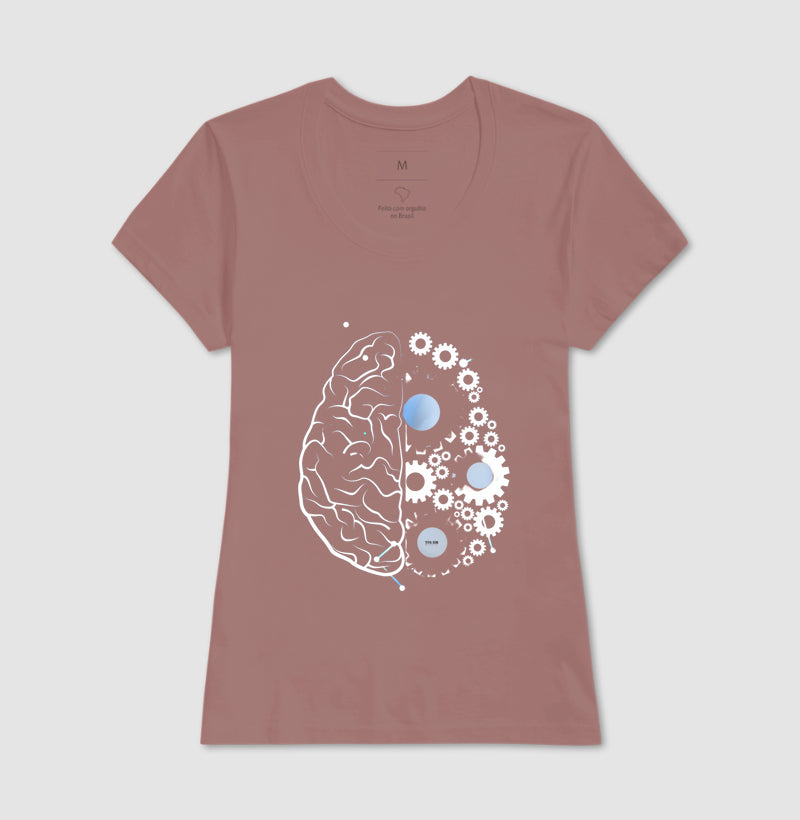 As engrenagens do cérebro - Camiseta Confort Masculina e Feminina