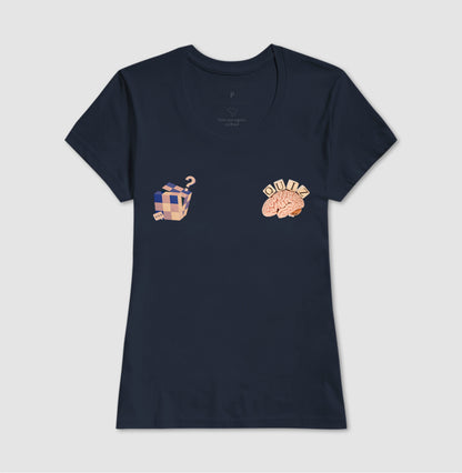 O cérebro e o cubo mágico - Camiseta Confort Masculina e Feminina