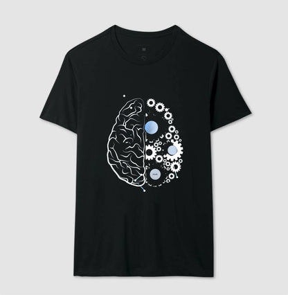 As engrenagens do cérebro - Camiseta Confort Masculina e Feminina