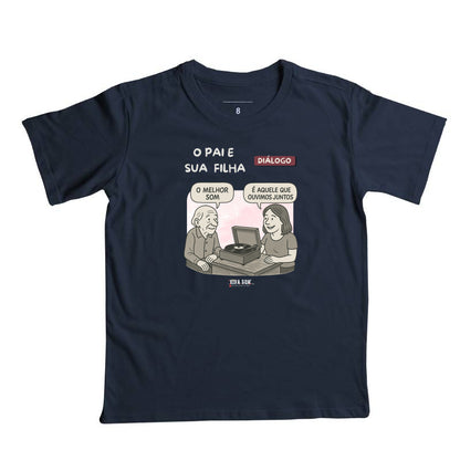 Pai e Filha: o melhor som - Camiseta infantil