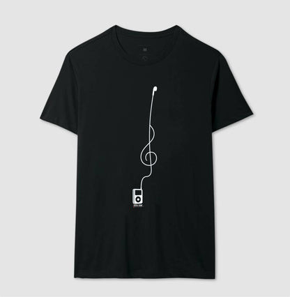 Minimalista Clave de Sol - Camiseta e Baby Look Confort Masculina e Feminina