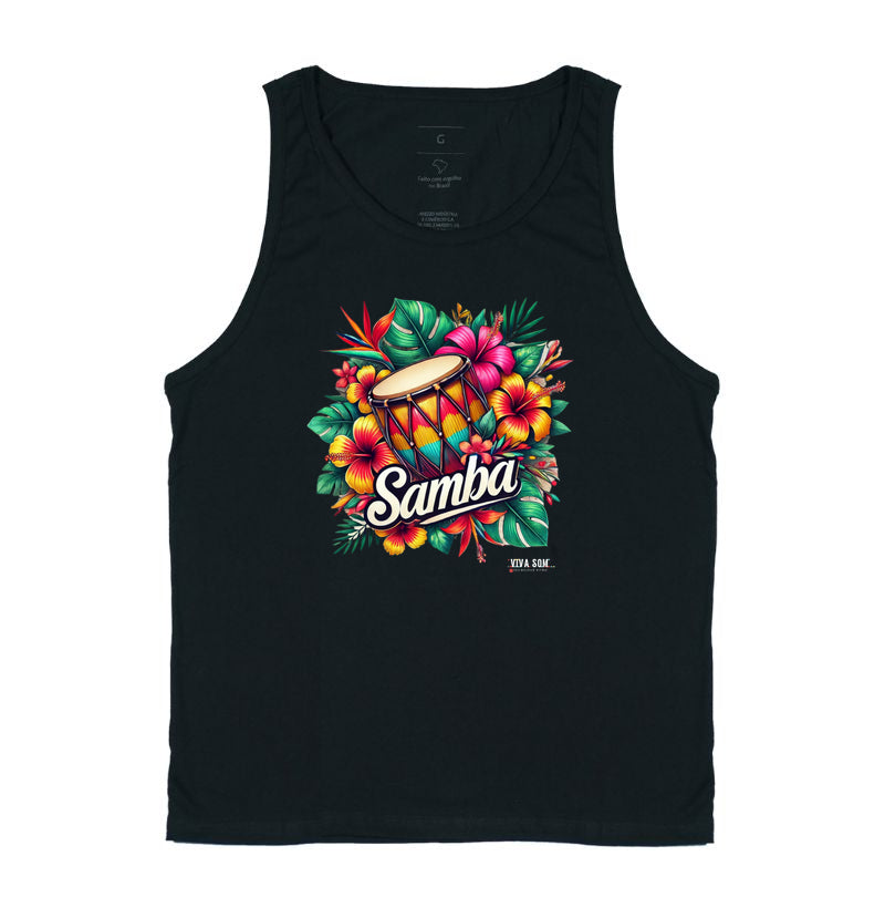 Samba com Flores - Regata Unissex