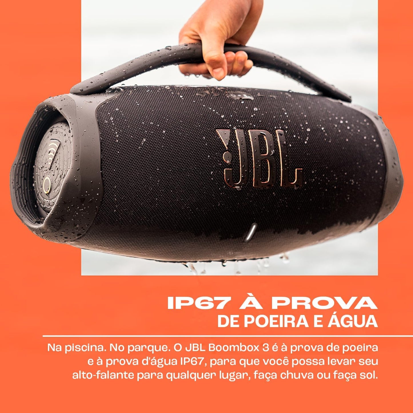 JBL Boombox 3 – Caixa de Som Bluetooth Portátil Potente