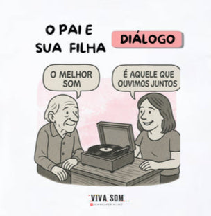 Pai e Filha: o melhor som - Masculina (camiseta) e Feminina (baby look) - Confort