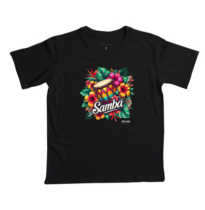 Samba com Flores - Camiseta Infantil