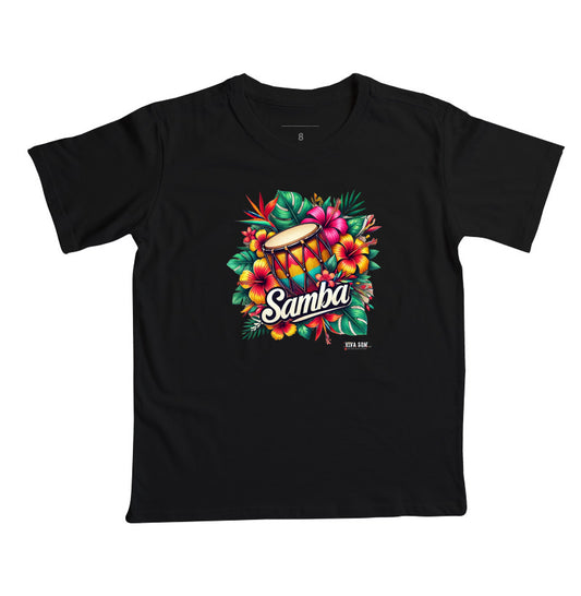 Samba com Flores - Camiseta Infantil
