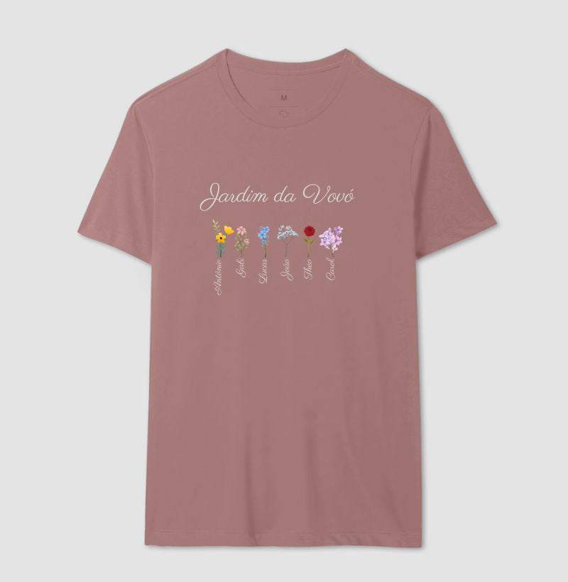 Vovó: O Jardim - Camiseta e Baby Look Confort
