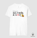 Música vida e amor - Camiseta Algodão Peruano Clássica e Baby Look 497146