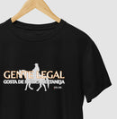 Gente Legal Gosta de Música Sertaneja – Cavaleiro Marrom -  Camiseta Confort (100% Algodão) Clássica e Baby Look 497146