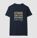 Afinada com a vida - Camiseta Confort (100% algodão) Clássica e Baby Look 497146