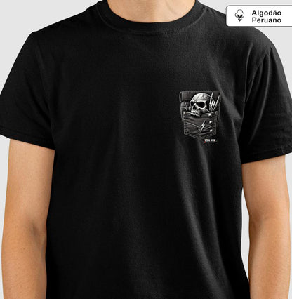Bolso rock 'n' roll - Camiseta masculina e feminina (algodão peruano)