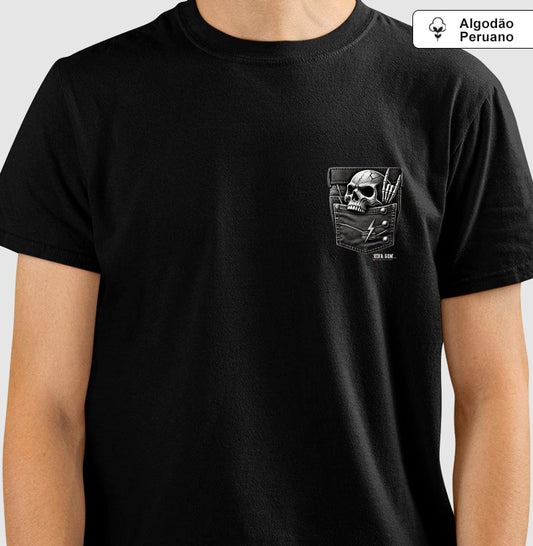 Bolso rock 'n' roll - Camiseta masculina e feminina (algodão peruano)