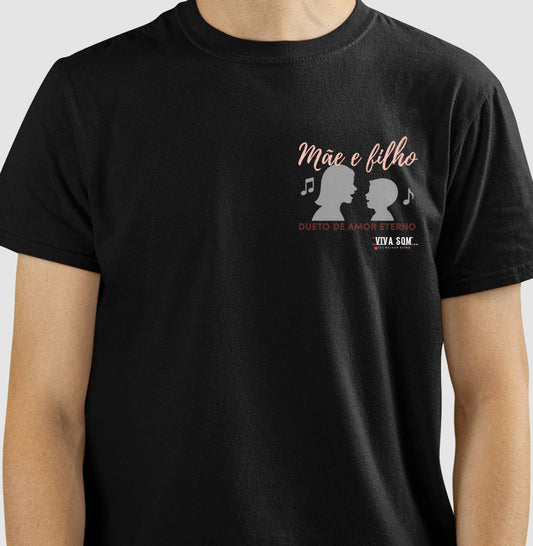 Mãe e Filho: O dueto  - Lateral - Camiseta e Baby Look Confort M e F