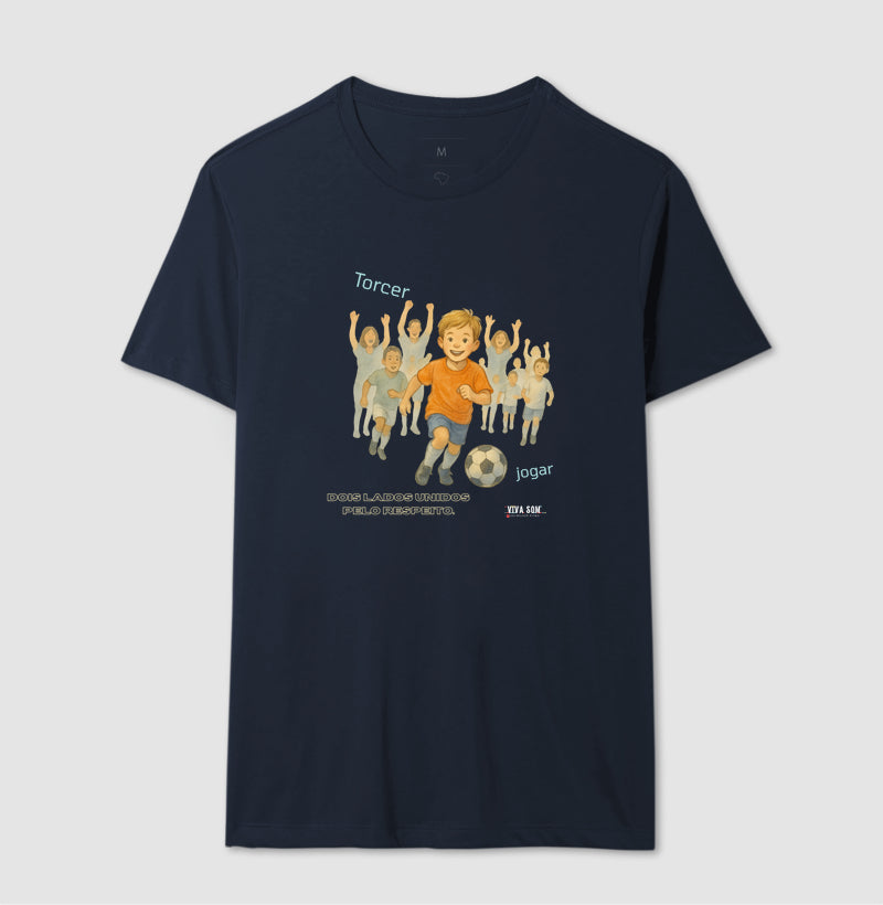 Futebol - Torcer e Jogar  - Camiseta Masculina(clássica) Feminina (baby look)