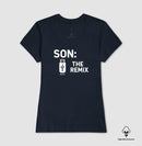 Algodão peruano - Filho, o remix do pai- emblema central -Camiseta Masculina (clássica) e Feminina (baby look) 497146