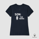 Algodão peruano - Filho, o remix do pai- emblema central -Camiseta Masculina (clássica) e Feminina (baby look) 497146