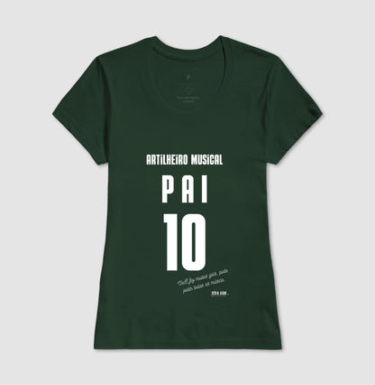 Artilheiro Musical: Pai - Masculina (camiseta) e Feminina (baby look) - Confort
