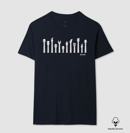 Rock: O Poder da Haste Sofisticada - Camiseta Algodão Peruano Masculina e Feminina