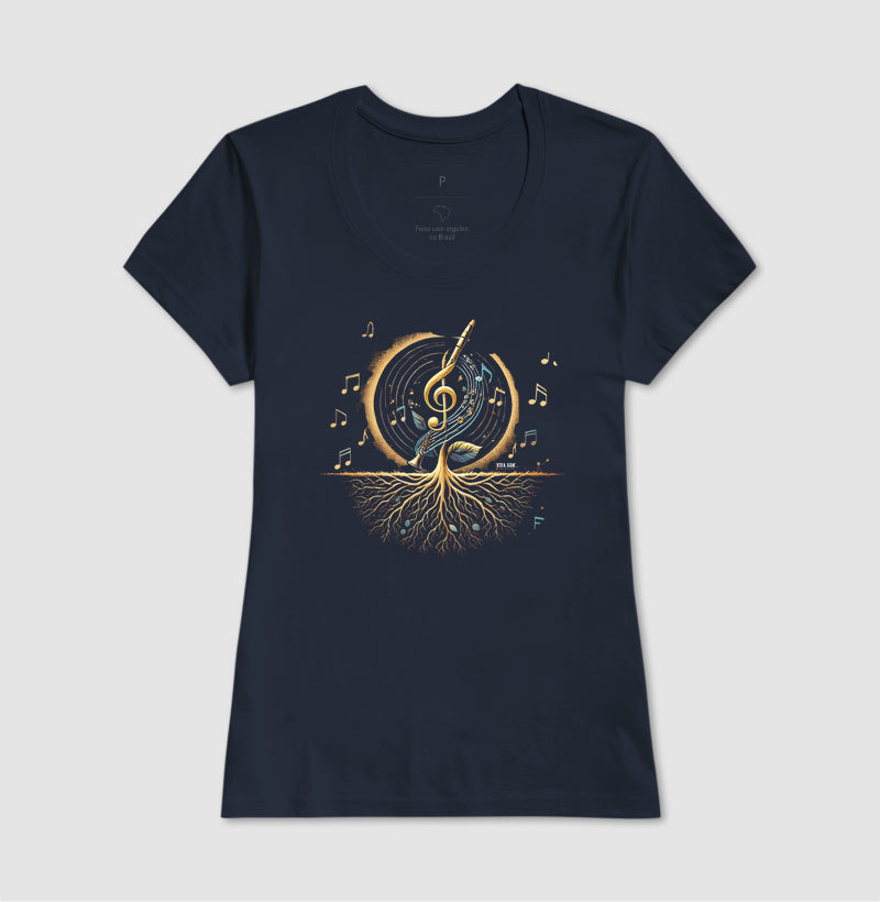 Semente Musical - Camiseta confort masculina e feminina