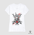 Rock: Disco de Rockn roll - Camiseta Masculina e Feminina - (Algodão Peruano) 497146