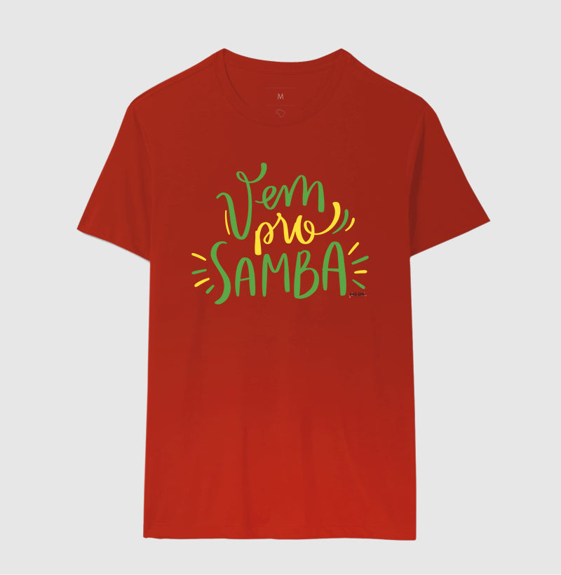 Vem pro Samba - Camiseta Masculin Confort