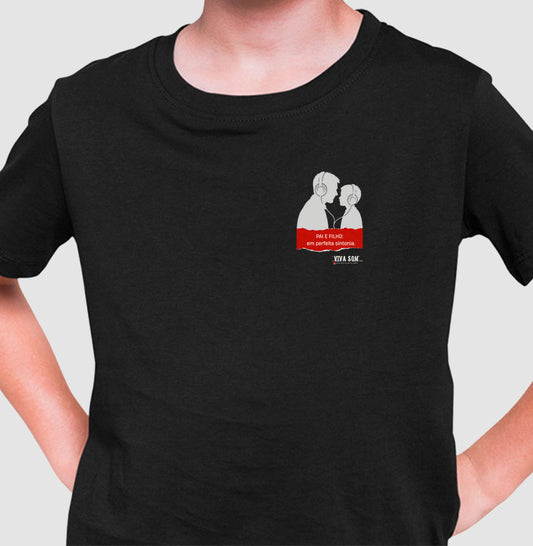 Pai e filho: em perfeita sintonia - Camiseta infantil