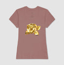 Rosa de Ouro Ampla - Camiseta confort Feminina 497146