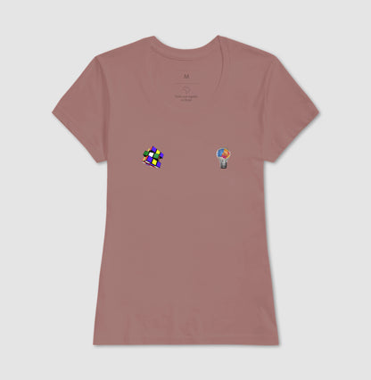 A lâmpada e o Cubo Mágico - Camiseta Confort Masculina e Feminina
