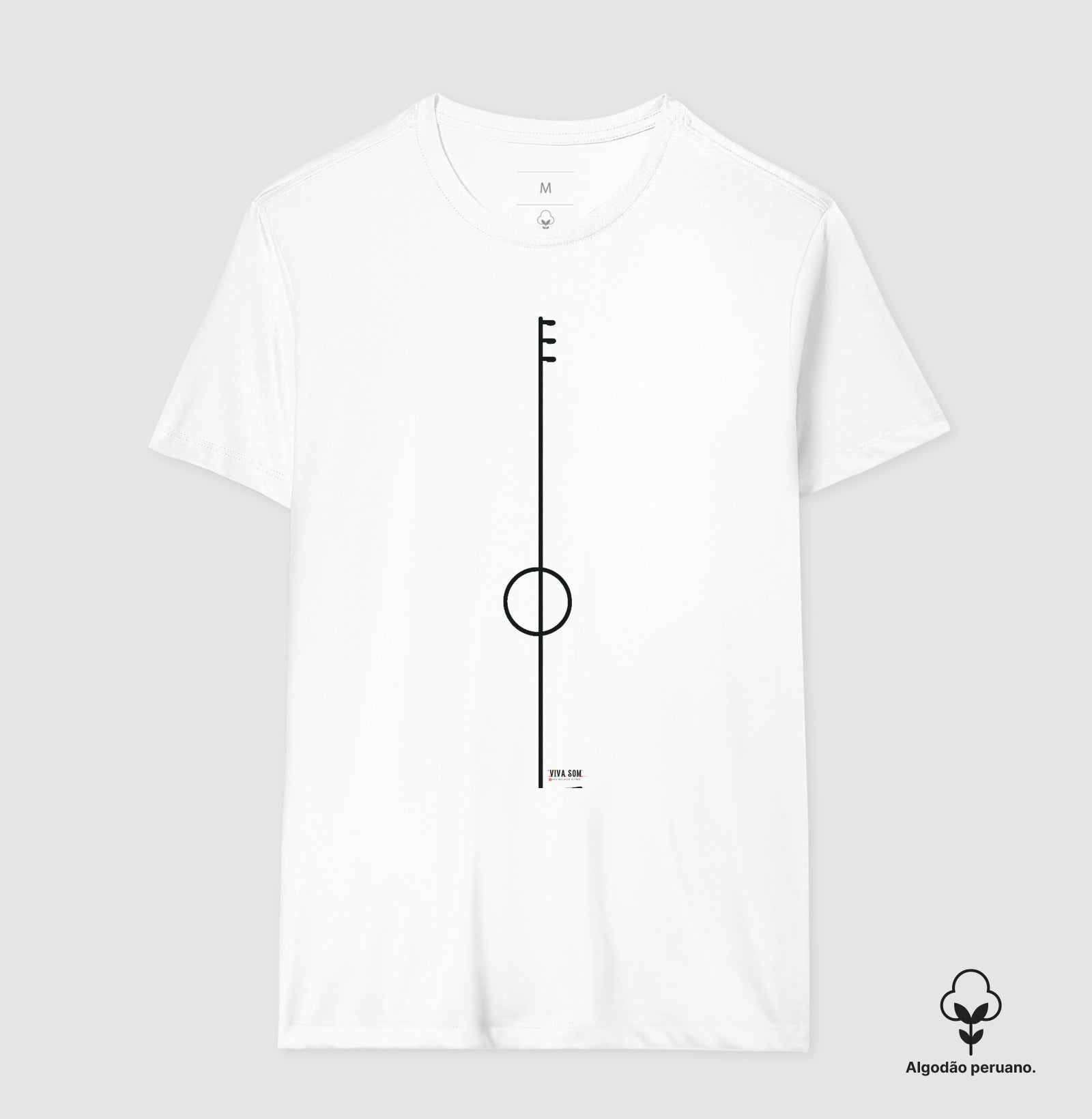 Violão básico - Camiseta e Baby Look (Algodão Peruano) M e F 497146