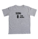 Algodão peruano - Filho, o remix do pai- emblema central -Camiseta Infantil 497146