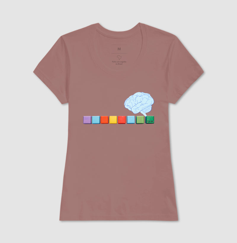 O pensamento colorido - Camiseta Confort Masculina e Feminina