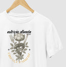 Nutrição Afinada, talheres e trem - 100% Algodão Clássica e Baby Look 497146