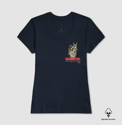 Médico: O diagnóstico ( lateral) - Camiseta e Baby Look Algodão Peruano 497146