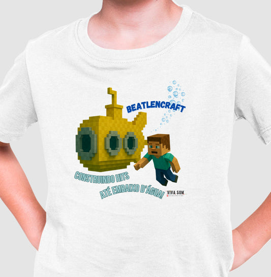 Beatlencraft no pixel- Camiseta infantil