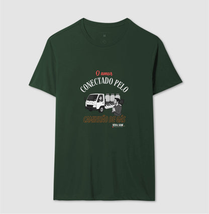 Amor vindo pelo Caminhão de Gás - Personalizada - Camiseta Clássica ou Baby Look