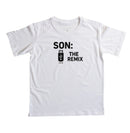 Algodão peruano - Filho, o remix do pai- emblema central -Camiseta Infantil 497146