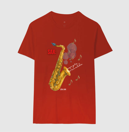 Sax: Porque gritar não tem melodia - Camiseta e Baby Look Confort