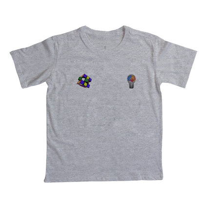 A lâmpada e o Cubo Mágico - Camiseta Infantil
