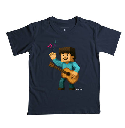 Violonista no Pixel - Camiseta infantil