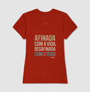Afinada com a vida - Camiseta Confort (100% algodão) Clássica e Baby Look 497146
