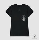Gente livre gosta de Rock” — com a guitarra - Camiseta Algodão Peruano Clássica e Baby Look 497146