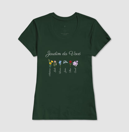 Vovó: O Jardim - Camiseta e Baby Look Confort