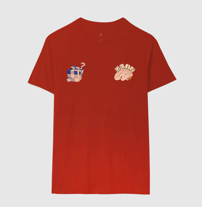O cérebro e o cubo mágico - Camiseta Confort Masculina e Feminina