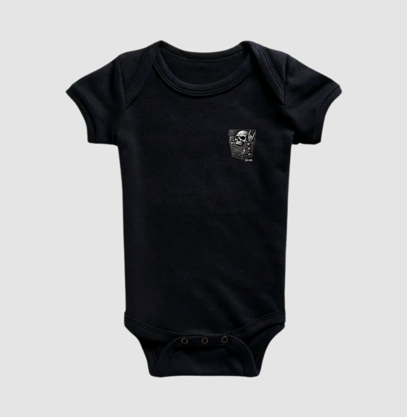 Rock: Bolso da Caveira - Body Baby Unissex