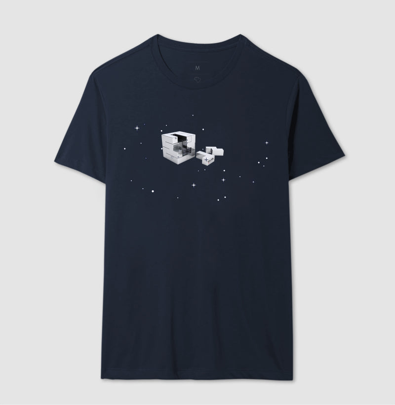 O brilho do cubo mágico - Camiseta Confort Masculina e Feminina