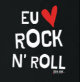Rock: Eu Amo Rock N' Roll - Camiseta Confort Masculina e Feminina