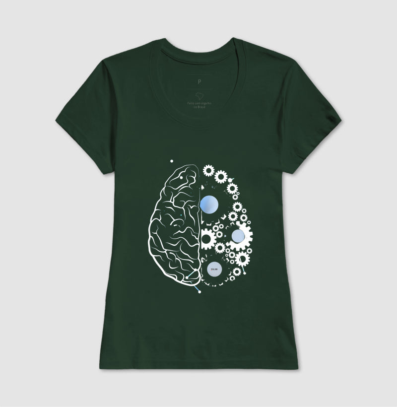 As engrenagens do cérebro - Camiseta Confort Masculina e Feminina